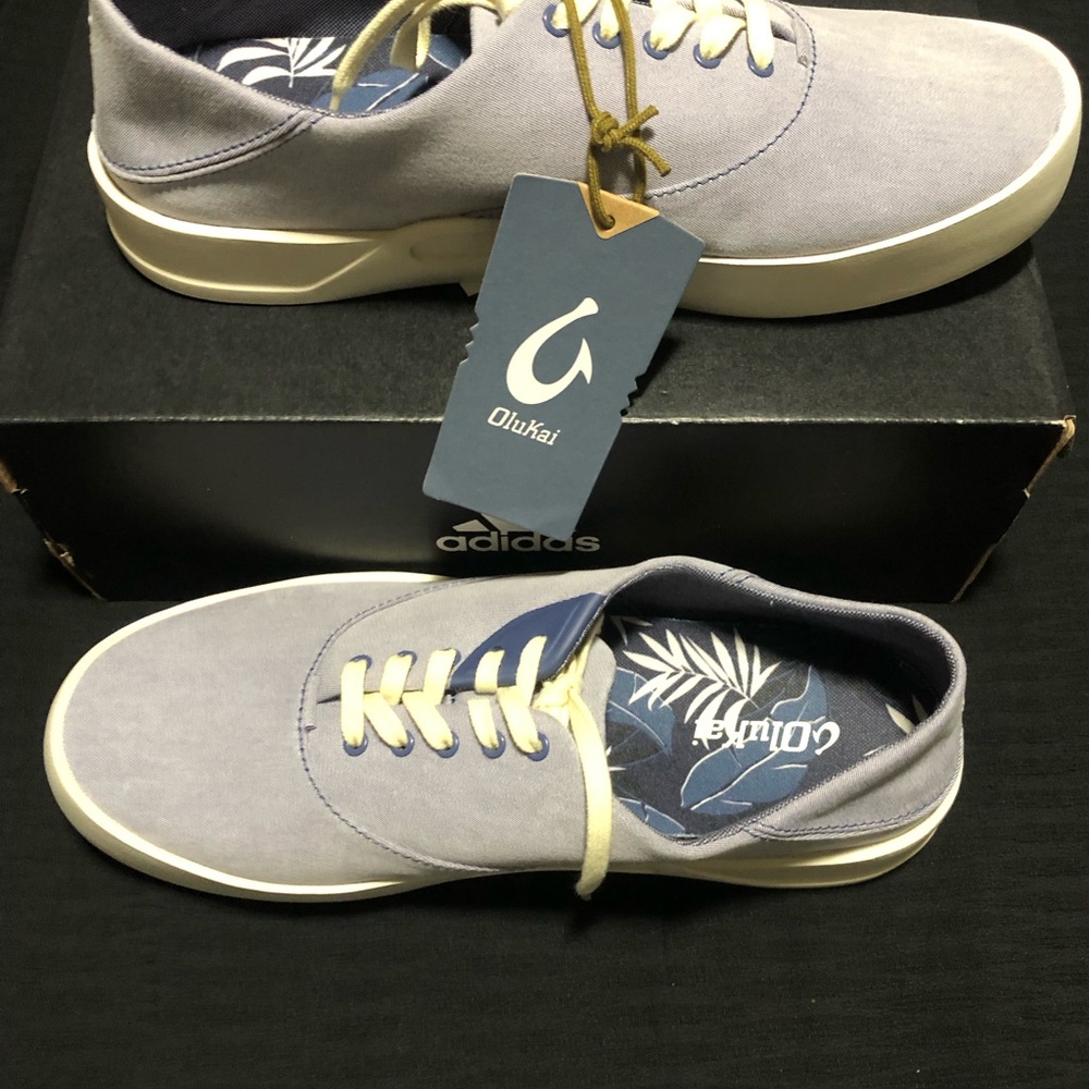 Olukai Tradewind Men's Canvas Shoes, Size 11, 0533-5454 Brand New w/ Tag - Navy - Picture 6 of 6
